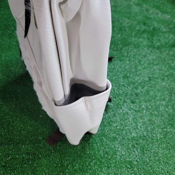 Harry Potter Hedwig Owl Faux Leather School Backpack Bag White Brown Padded New - Picture 6 of 12